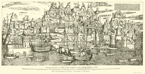 Attempted Escalade of Aden by the Portuguese under Alboquerque in 1513 by English School